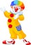 Funny Clown presenting