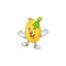 Funny Clown spaghetti squash on cartoon character mascot design