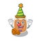 Funny Clown walnut butter cartoon character mascot design