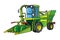 Funny combine harvester Car with eyes illustration