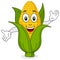 Funny Corn Cob Smiling Character