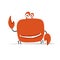 Funny crab, sketch for your design