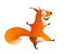 Funny Crazy Squirrel Laughing Clipart Cartoon