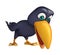 funny Crow cartoon character