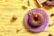 Funny decorated donut