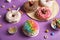 Funny decorated donuts