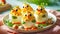 Funny deviled egg chicks for Easter