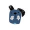 Funny Dog Animal Illustration with black ears and blue face