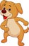 Funny dog cartoon dancing