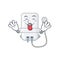 Funny electric water heater cartoon design with tongue out face