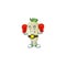 Funny Face Boxing white radish cartoon character design