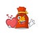 Funny Face chinese money bag Scroll cartoon character With heart