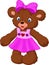 Funny female bear cartoon