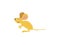 Funny field mouse personage vector illustration