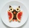 Funny food art for breakfast for kids