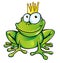 Funny frog prince