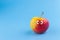 Funny fruit character Smiling Apple