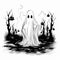 Funny Ghosts Art Cartoonish Halloween Delight