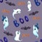 Funny ghosts and spooky bats