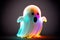 Funny Glowing ghost. AI art generated