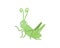 Funny grasshopper cartoon illustration