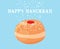 Funny hanukkah card. jewish holiday abstract illustration