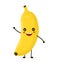 Funny happy cute happy smiling banana