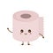 Funny happy cute smiling toilet paper