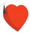 Funny heart connecting with feelings through wifi antenna