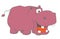 Funny hippopotamus