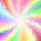 Funny joyful deformed colorful rays background