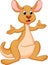 Funny kangaroo cartoon