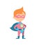 Funny kid in superman costume