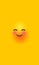Funny laugh yellow 3d smiley face phone background