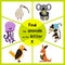 Funny learning maze game, find all 3 of cute wild animals To the letter K, the Australian kiwi bird, marsupial the kangaroo and th