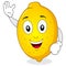 Funny Lemon Character Smiling