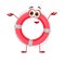 Funny Lifebuoy with eyes - Summer Things Collection. Cartoon funny characters