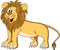 Funny lion cartoon