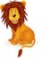 Funny lion cartoon