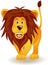 Funny lion cartoon