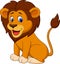 Funny lion cartoon