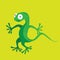 funny lizard. Vector illustration decorative design