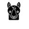 Funny llama black icon, vector sign on isolated background. Funny llama concept symbol, illustration