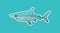 Funny mako shark