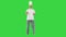 Funny male chef cook dancing on a Green Screen, Chroma Key.