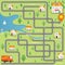 Funny Maze Game: Delivery Driver Find the Hotel in this Small City