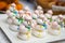 Funny meringue Snowman for Christmas parties fun cake