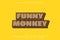 Funny Monkey editable text effect 3D emboss cartoon style