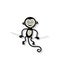 Funny monkey for your design