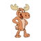 Funny moose